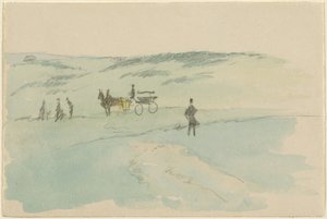 Landscape with Figures and a Carriage by Sir David Wilkie