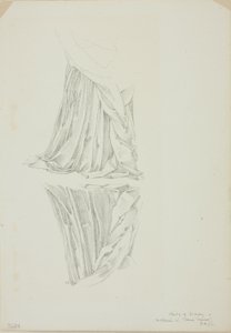 Draped Figure and Reflection, Study for Mirror of Venus by Sir Edward Burne Jones
