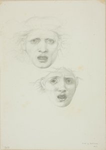 Head of Medusa, Two Studies for Rondanini Medusa by Sir Edward Burne Jones
