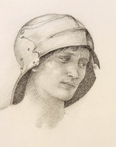 Woman in Hat (detail) by Sir Edward Burne Jones