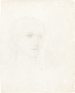 Head of a Woman by Sir Edward Coley Burne Jones