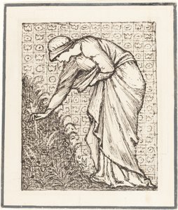 Lady Picking Flowers