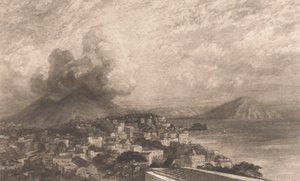 Vesuvius from the Bay of Naples by Sir Frank Short