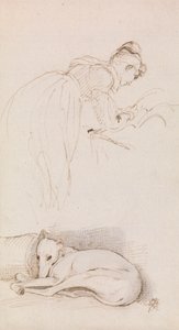 Studies of Woman and Greyhound
