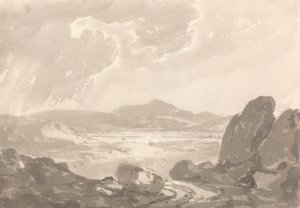View over Valley by Sir George Howland Beaumont seventh Baronet