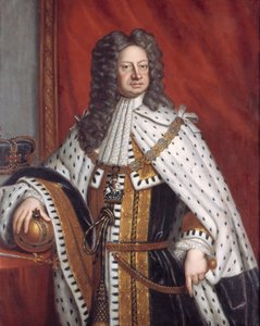 Portrait of George I in Anointment Robe by Sir Gotfrey Kneller