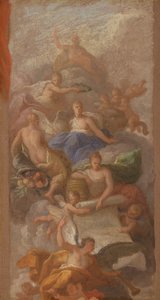 A Sketch of Gratitude Crowned by Peace, with Other Allegorical Figures of Industry, Fame and Plenty by Sir James Thornhill