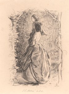 Happy Spring Time. Woman and Child Looking at Bird in Nest by Sir John Everett Millais