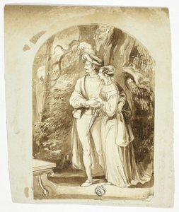 Lovers in Woods