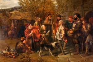 Sir John Falstaff Reviewing His Ragged Regiment