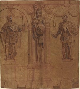 Rudolf I and Albert I with Pallas by Sir Peter Paul Rubens and Theodoor van Thulden