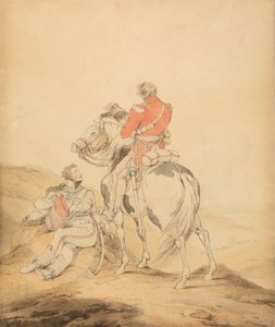A British Officer of the Staff and an Officer of Hussars by Sir Robert Kerr Porter