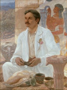 Sir Arthur Evans among the Ruins of the Palace of Knossos, 1907