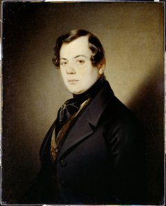 Portrait of Poet Vladimir G. Benediktov by Sándor Kozina