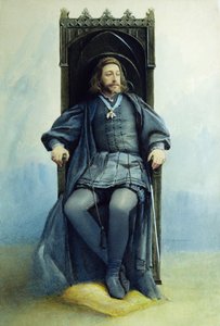Grand Duke Konstantin Konstantinovich as Hamlet in the Theatre Play by William Shakespeare on February 21st, 1899 by Sofia Ivanovna Kramskaya
