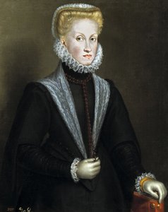 Portrait of Anna of Austria, Queen Consort of Spain and Portugal, 1573