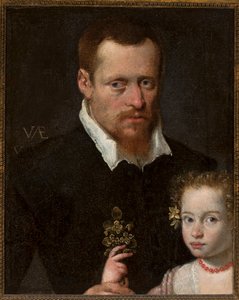 Portrait of a Man with His Daughter by Sofonisba Anguissola