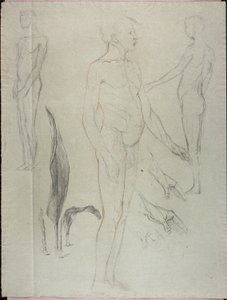 Nudes and Leaf by Solon H. Borglum