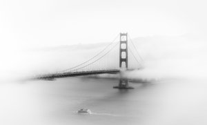 Misty Golden Gate Bridge by Songhu Yan