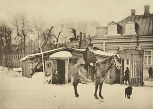 Russian Author Leo Tolstoy on Horseback, Moscow, Russia