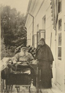 Russian Author Leo Tolstoy with His Sister Maria Nikolaevna, Russia, 1900s