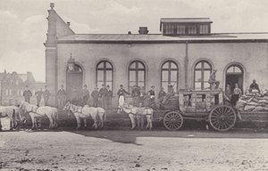 Historic Views, the Last Coach with English Mail and Old Post Office by South African Photographer
