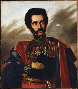 Portrait of the Liberator, Simon Bolivar, half length, in Full Dress Uniform