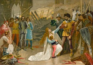 Embrace at the Feet of the Conqueror by Spanish School