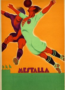 Advertisement for a match between Valencia and an English team at the Mestalla Stadium on the 15th April 1929