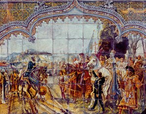 Boabdil Surrenders the Keys of Granada to the Catholic Kings in 1492