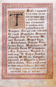 Book of Tariffs with the Weight and Prices of Meat, Wine, Oil, Fish and Other Products in the City of Paheria de Balaguer Controlled by the Mostassal by Spanish School