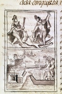 Codex of the Conquest of Mexico: Quauhtenco and Mayenatzin Punish Traitors