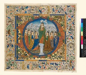 Collage with Historiated Initial and Border from a Choir Psalter, c.1482-1492 by Spanish School