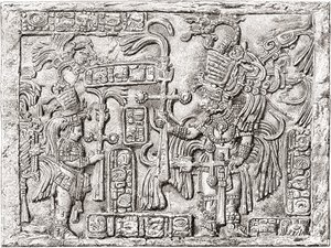 Decorative Lintel from Yaxchilan by Spanish School