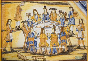 Dinner Scene by Spanish School