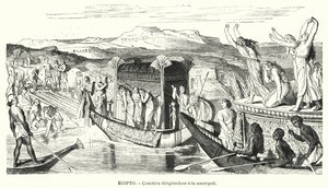 Funeral Party on the Way to a Necropolis in Ancient Egypt by Spanish School
