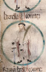 Gothic Art: Portrait of Borrell II (934-992), Earl of Barcelona by Spanish School
