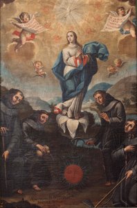Immaculate Conception with Horticultural Franciscans by Spanish School