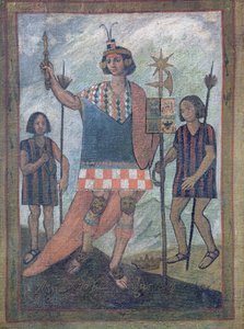 Inhabitants of the New World Encountered by Christopher Columbus on His First Voyage in 1492 by Spanish School