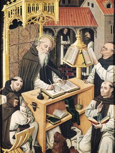 Interior of a Scriptorium, School of Segovia by Spanish School