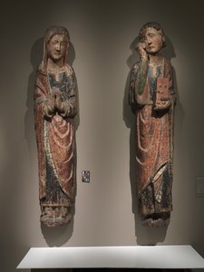 Mourning Saint John and Mourning Virgin by Spanish School