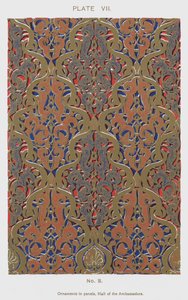 Ornaments in panels, Hall of the Ambassadors by Spanish School