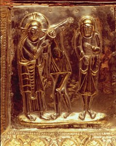 Panel from a reliquary containing the remains of St Isidore by Spanish School