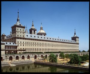 View of monastery and Royal Seat by Spanish School