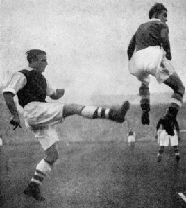 Action from an Arsenal v Chelsea football match, c1936-c1944