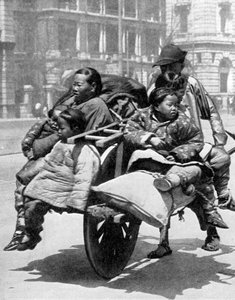 Chinese Family on a Cart