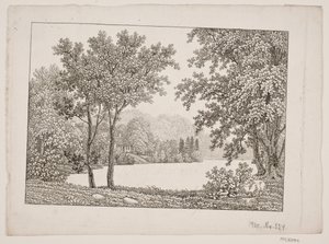 Landscape with Lake by Søren Henrik Petersen