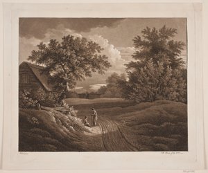 Landscape with Two Peasants Conversing