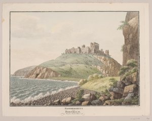 Hammershus on Bornholm, Seen from the South Side by Søren L. Lange
