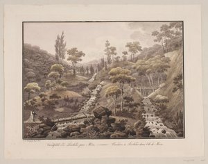 Waterfall at Liselund on Møn by Søren L. Lange